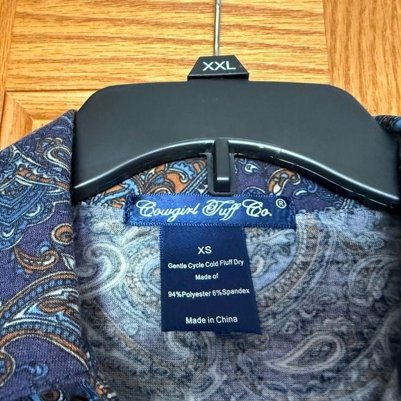 Cowgirl Tuff Pullover Arena Shirt - Multi Colour Paisley
